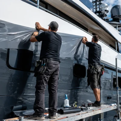 Yacht cabin wrapping ideas