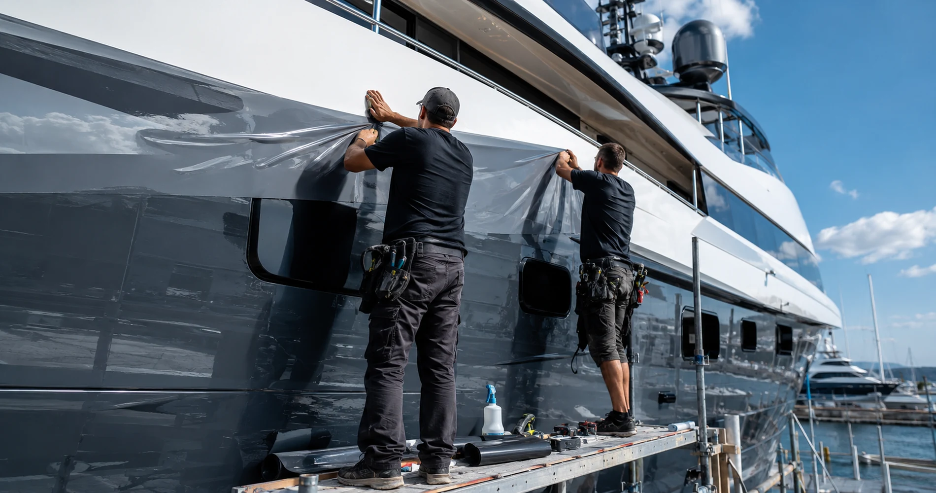 Yacht cabin wrapping ideas